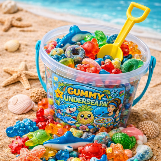 Gummy Undersea Pail with shovel