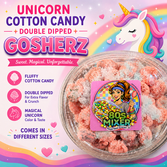 Unicorn Cotton Candy double dipped Gosherz